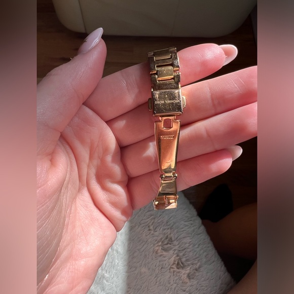 Michael Kors Petitie Camille Rose Gold-Tone Watch - Picture 5 of 9